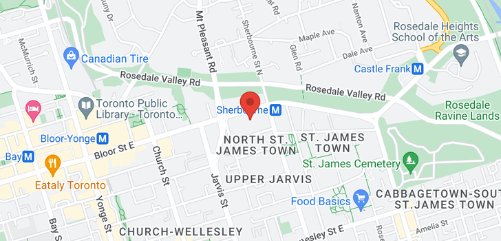 map of 345 BLOOR ST E